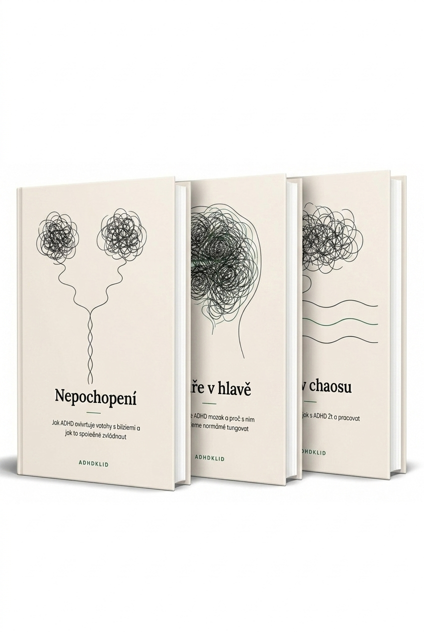Kompletní trilogie: Bouře v hlavě, Klid v chaosu, Nepochopení